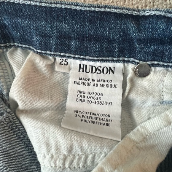 Hudson high rise skinny jeans 25 - Picture 3 of 4